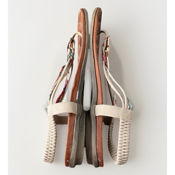 Patrizia by Spring Step Gadelina T-Strap Sandals Slingback Leather Size 10 - Picture 6 of 9